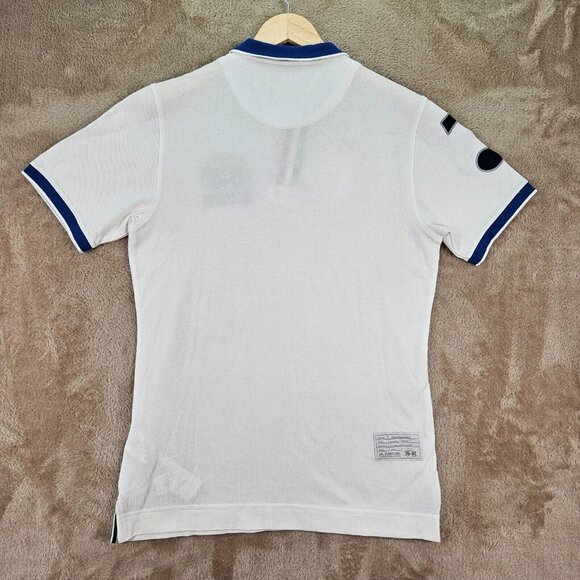 Vintage La Martina Maserati Polo Shirt Official Merchandise White 2004 Mens Sz M - Picture 2 of 14